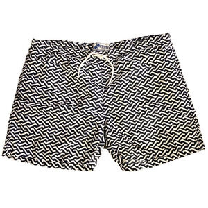 Trunks surf and swim co shorts / Bathing suit, black & white design, Men's XL/TG